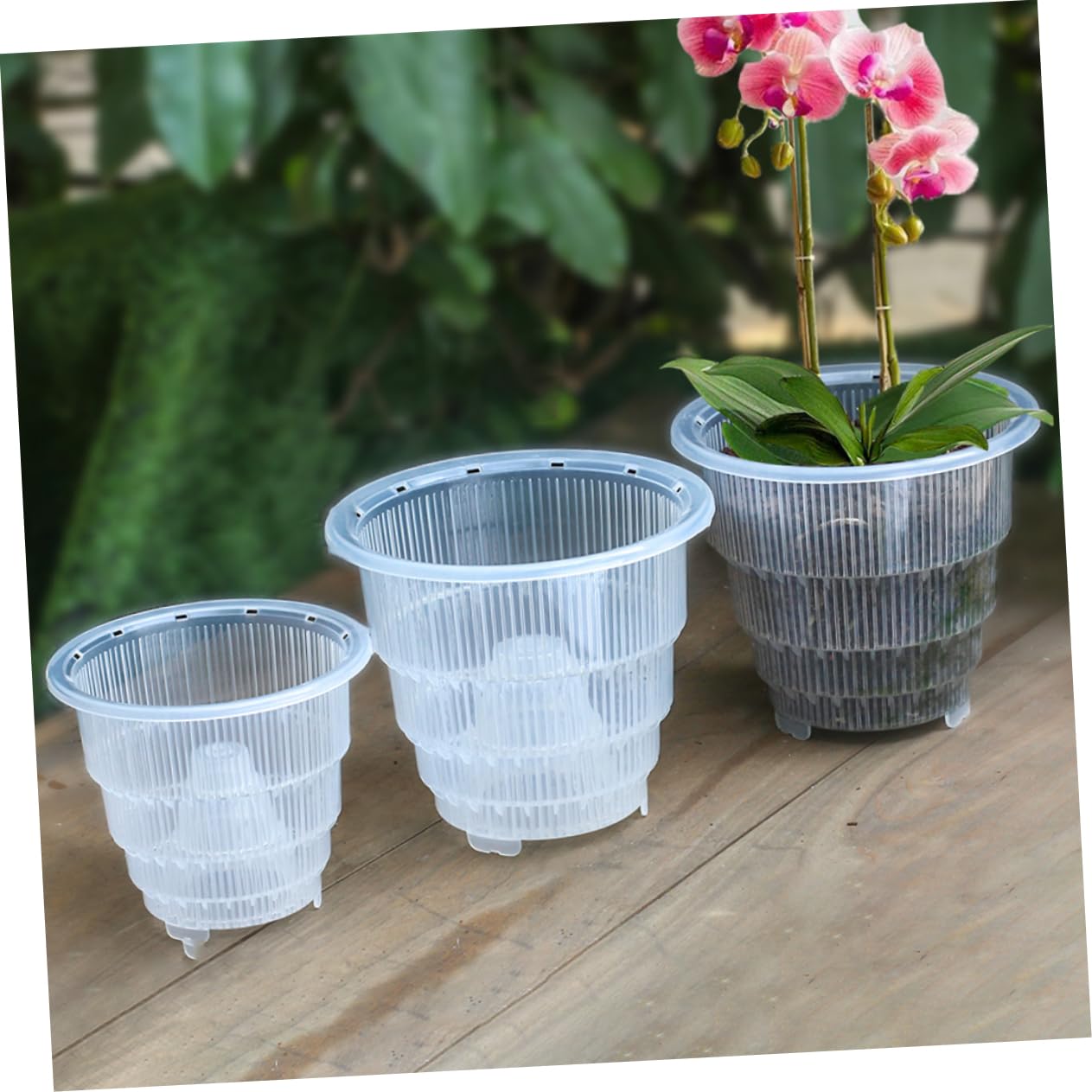 Amazon.co.jp: Kisangel 白色プラ製鉢植え 鉢 水耕栽培ポット
